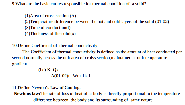 Engineering Physics 1 Important 2m