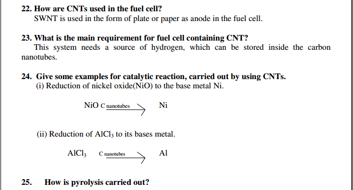 Engineering Chemistry 1 important 2 marks