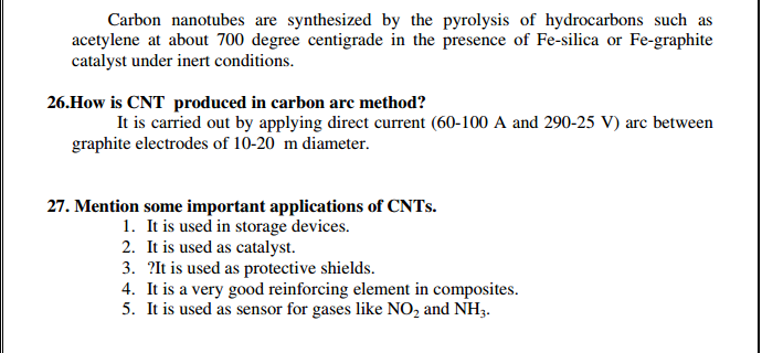 Engineering Chemistry 1 important 2 marks