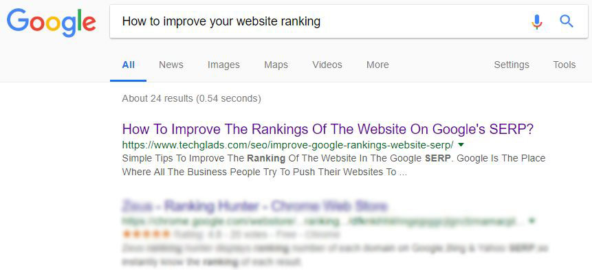 improve website ranking