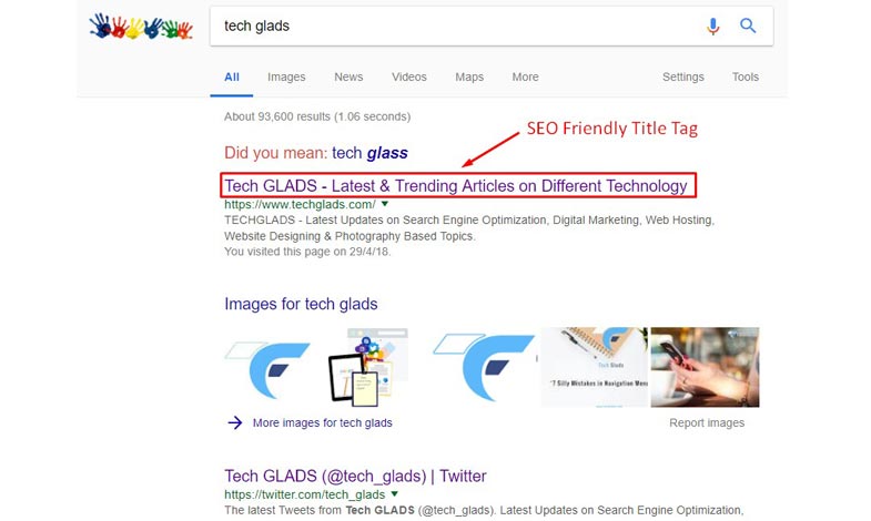 seo friendly title tag