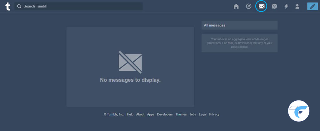 inbox in tumblr account