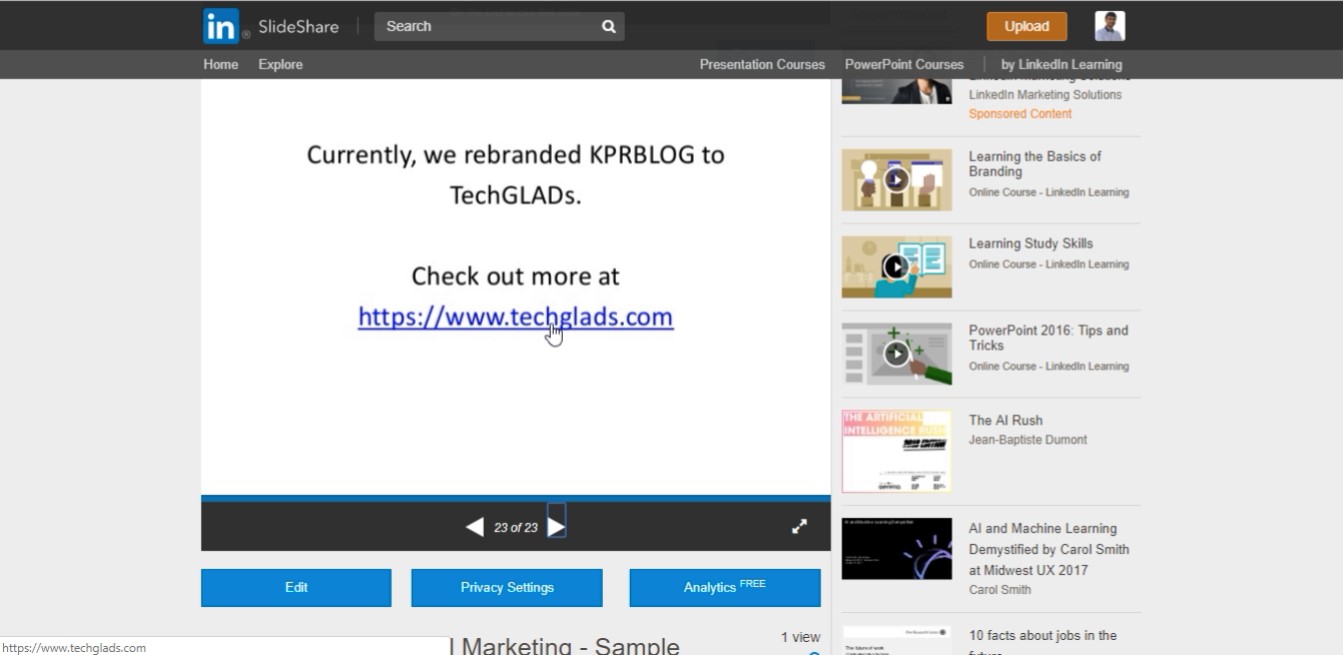 Increase your traffic using Slideshare