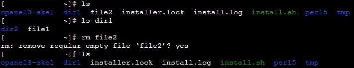 Remove single file