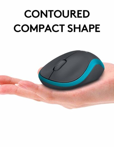 Logitech MK275 Wireless Contoured Compact Shape Mouse