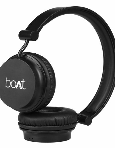 Boat Rockerz 400 On-Ear Bluetooth Headphones (Carbon Black)