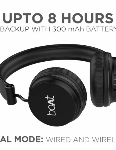 Boat Rockerz 400 On-Ear Bluetooth Headphones- DUal Mode