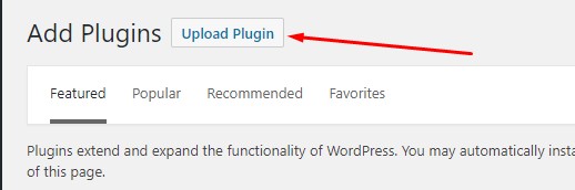 upload new wordpress plugin