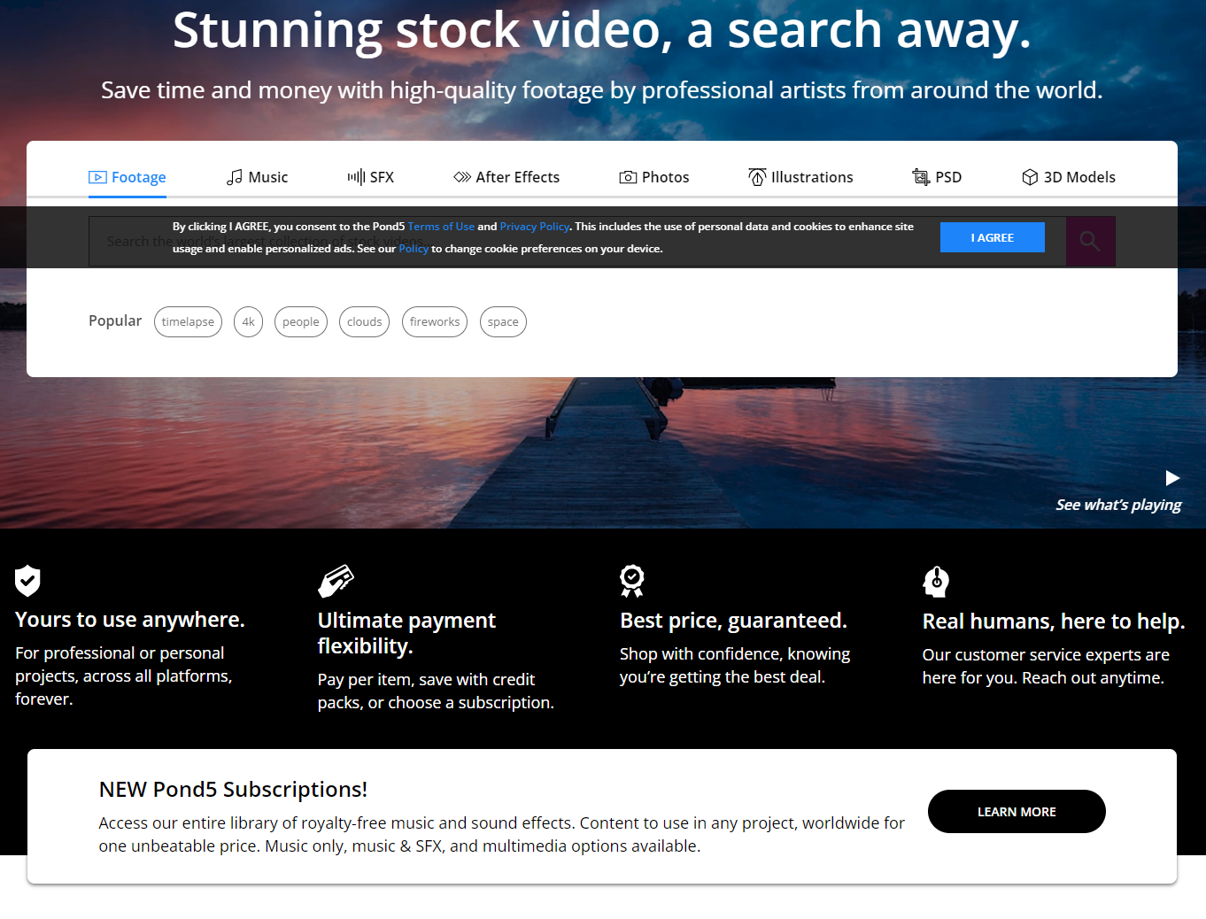 New Business stock video websites