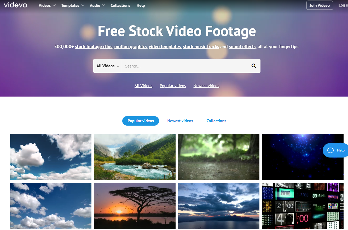 Videvo - Video Stock for WordPress Websites
